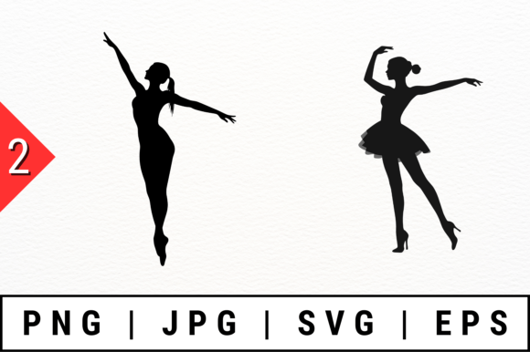 Ballerina Silhouettes Vector: A Refined Addition to Crafts and Graphics
