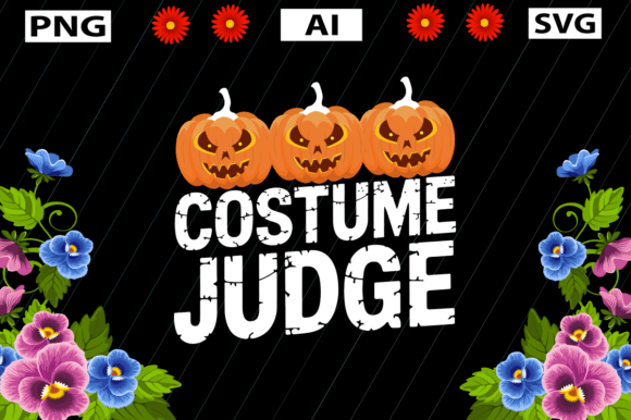 Costume Judge: A Halloween Graphic Design Asset for Crafts and Branding