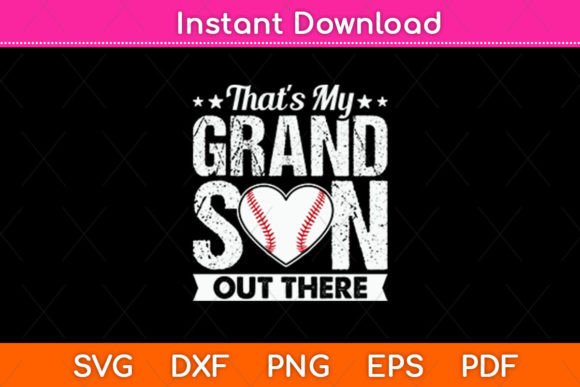 Grandma & Grandpa SVG Baseball for Crafts and Graphics