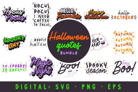 Halloween Graphic Bundle for Crafts and SVG Projects