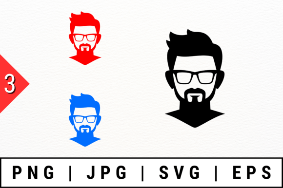 Hipster Avatar Silhouettes: A Modern Graphic Design Asset for Crafts and Creative Projects