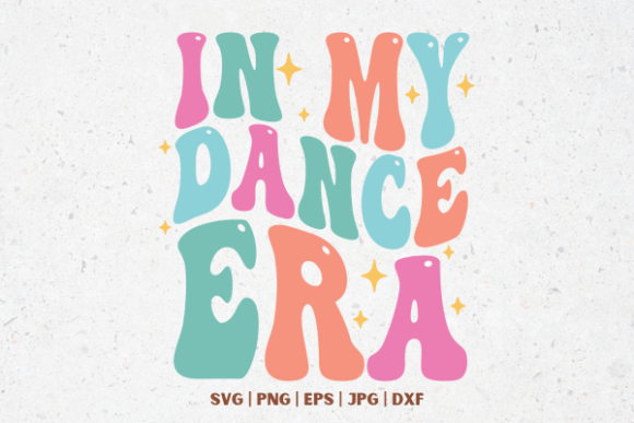 Wavy Groovy in My Dance Era: A Vibrant Graphic Design Asset for Creative Publishing